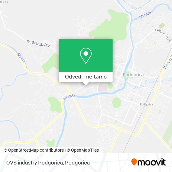 OVS industry Podgorica mapa