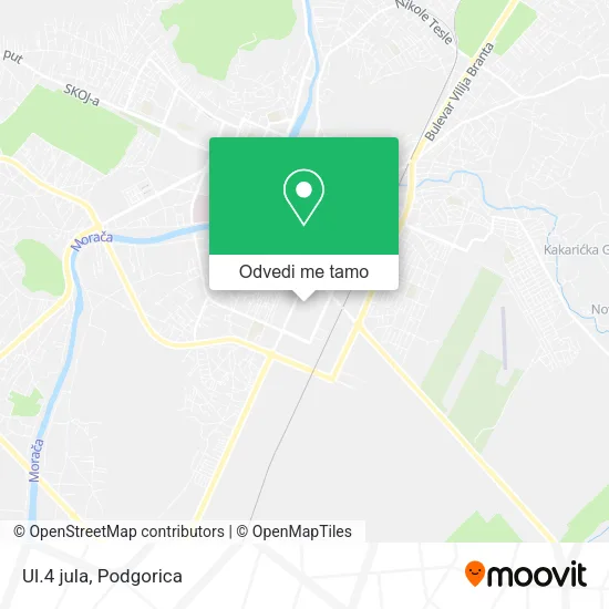 Ul.4 jula mapa