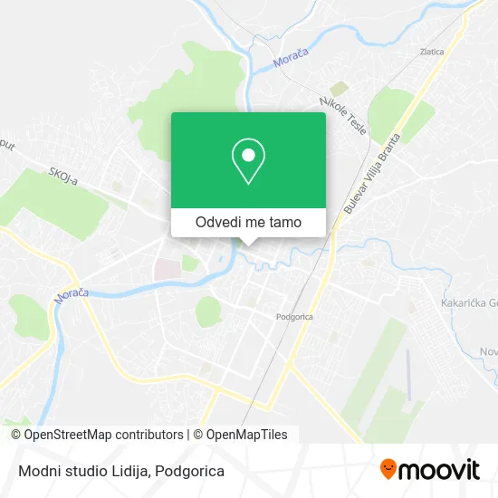 Modni studio Lidija mapa