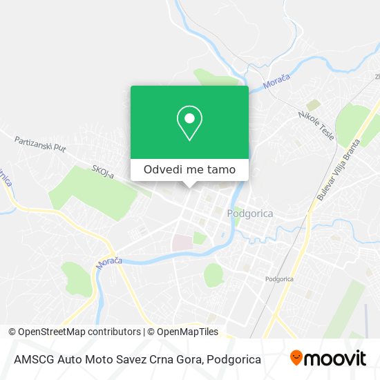 AMSCG Auto Moto Savez Crna Gora mapa