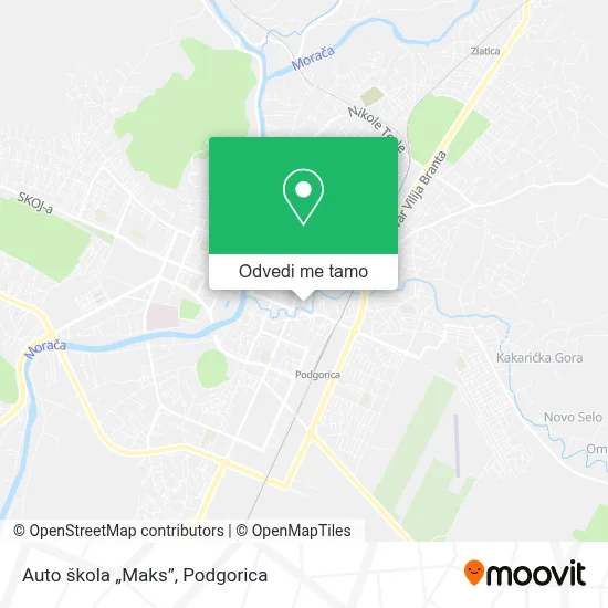 Auto škola „Maks” mapa