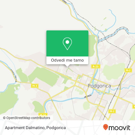 Apartment Dalmatino mapa