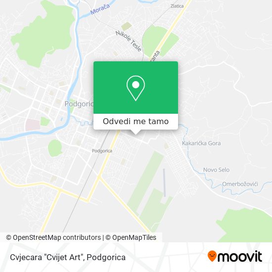 Cvjecara "Cvijet Art" mapa