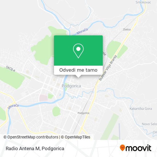 Radio Antena M mapa