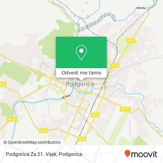 Podgorica Za 21. Vijek mapa