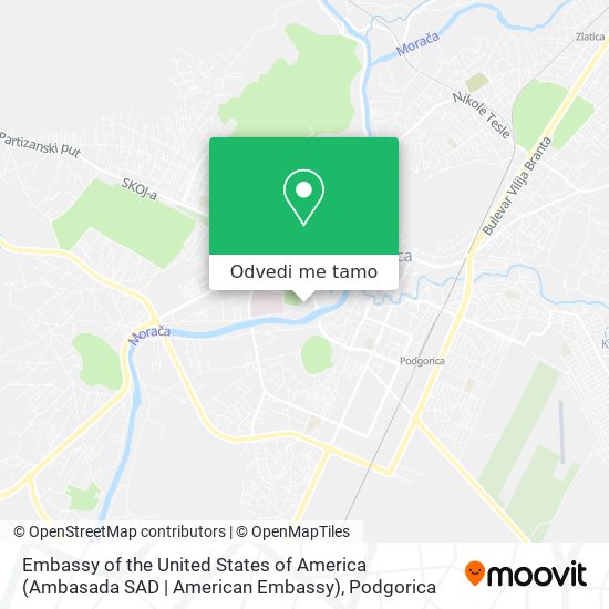 Embassy of the United States of America (Ambasada SAD | American Embassy) mapa