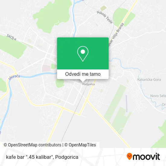 kafe bar ".45 kalibar" mapa