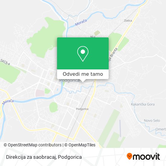 Direkcija za saobracaj mapa