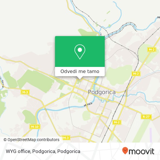 WYG office, Podgorica mapa