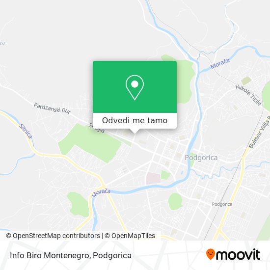 Info Biro Montenegro mapa