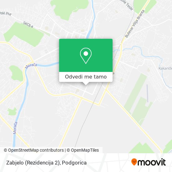 Zabjelo (Rezidencija 2) mapa