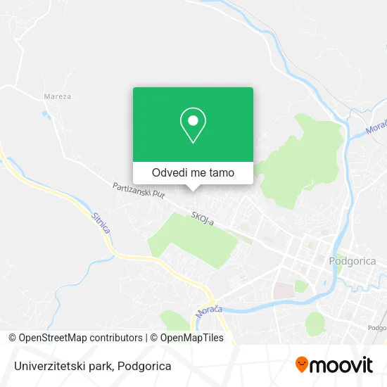 Univerzitetski park mapa