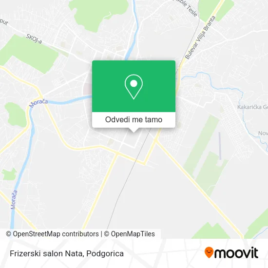Frizerski salon Nata mapa
