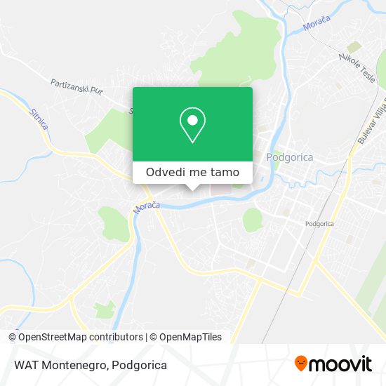 WAT Montenegro mapa