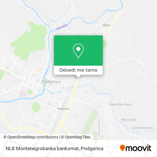 NLB Montenegrobanka bankomat mapa