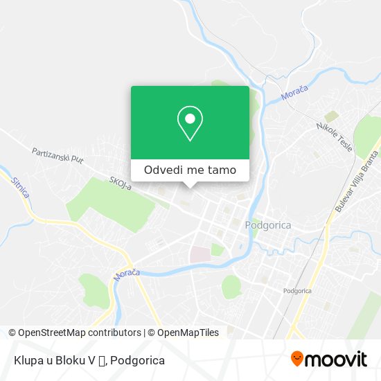 Klupa u Bloku V 🍭 mapa