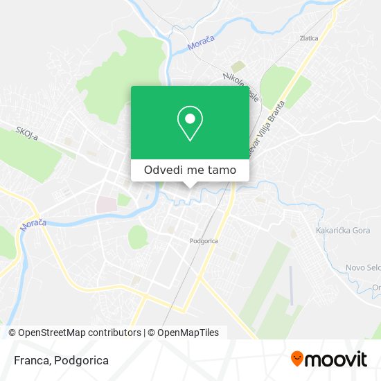 Franca mapa