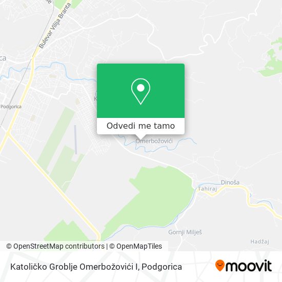 Katoličko Groblje Omerbožovići I mapa