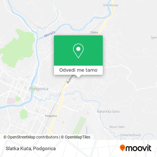 Slatka Kuća mapa