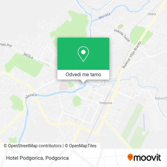 Hotel Podgorica mapa