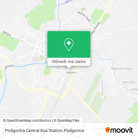 Podgorica Central Bus Station mapa