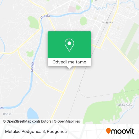 Metalac Podgorica 3 mapa