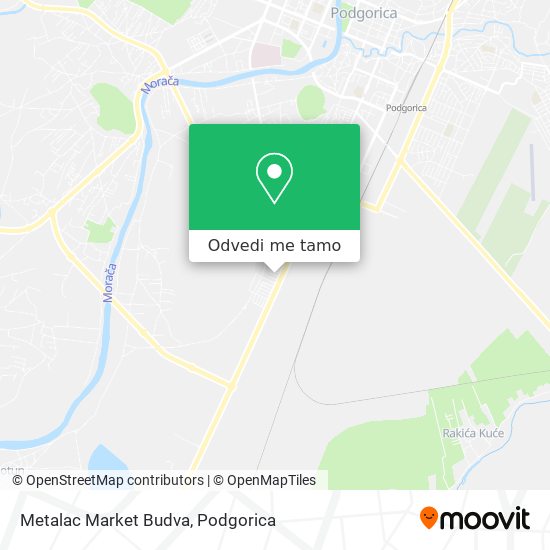 Metalac Market Budva mapa