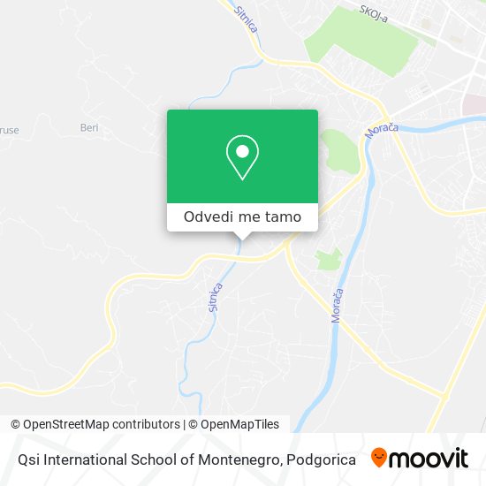 Qsi International School of Montenegro mapa