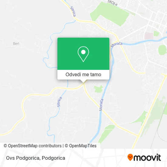 Ovs Podgorica mapa