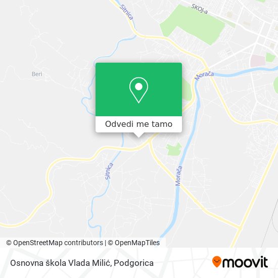 Osnovna škola Vlada Milić mapa