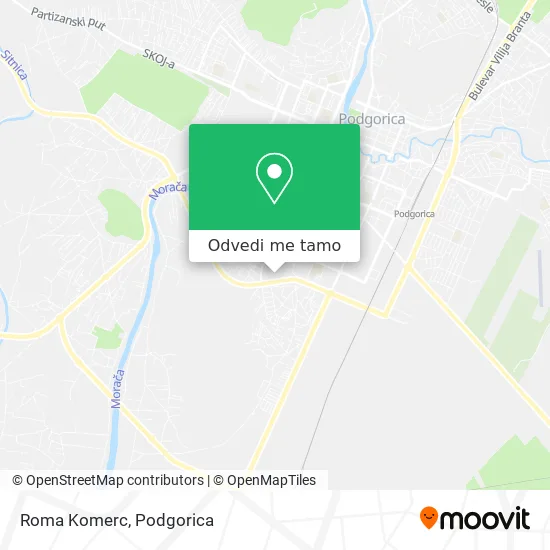 Roma Komerc mapa