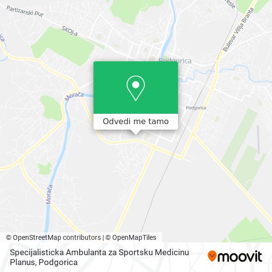 Specijalisticka Ambulanta za Sportsku Medicinu Planus mapa