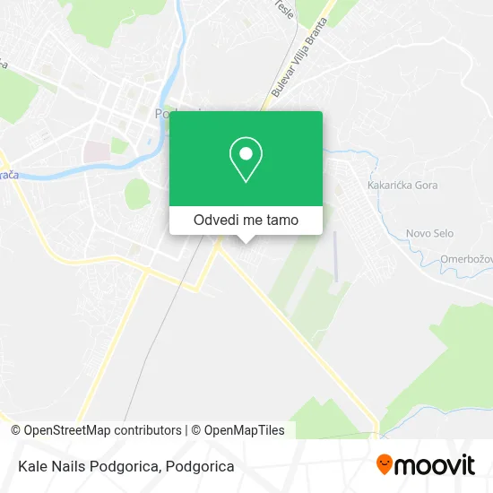 Kale Nails Podgorica mapa