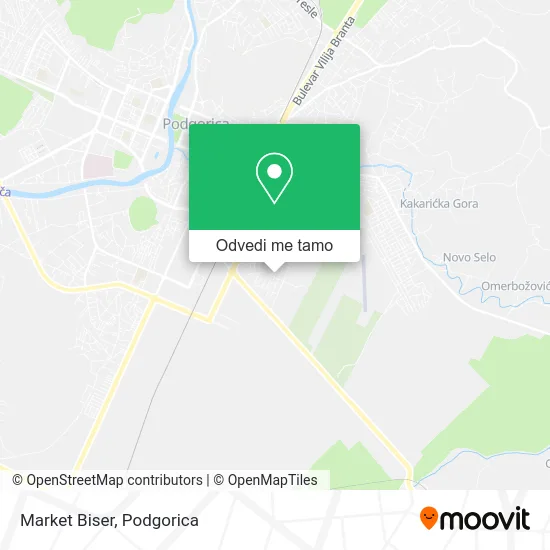 Market Biser mapa