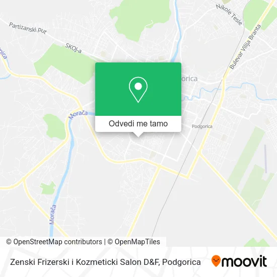 Zenski Frizerski i Kozmeticki Salon D&F mapa