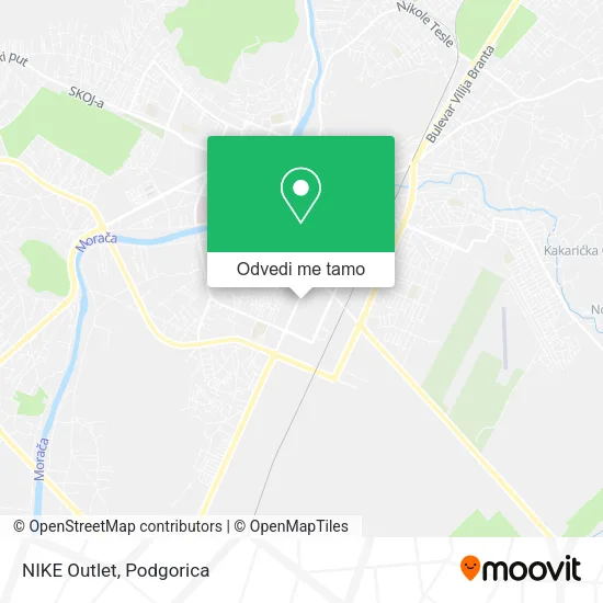 NIKE Outlet mapa