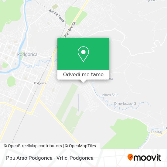 Ppu Arso Podgorica - Vrtic mapa