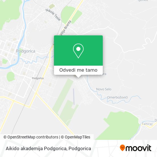 Aikido akademija Podgorica mapa