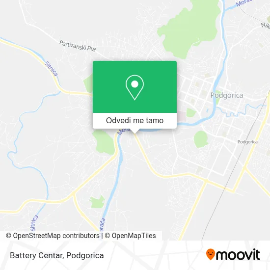 Battery Centar mapa