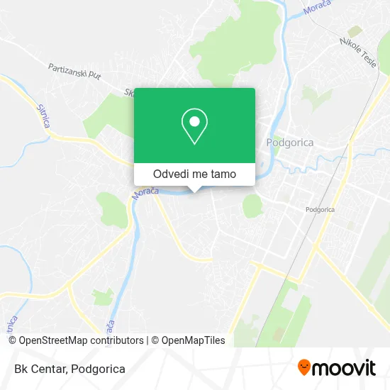 Bk Centar mapa