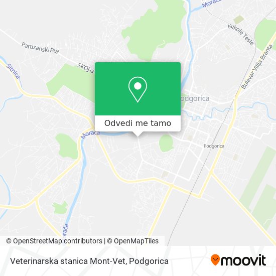 Veterinarska stanica Mont-Vet mapa