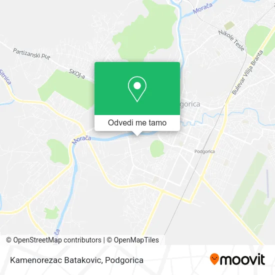 Kamenorezac Batakovic mapa