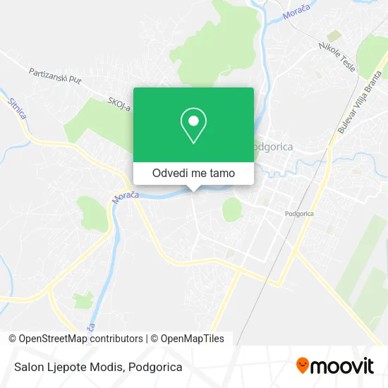 Salon Ljepote Modis mapa