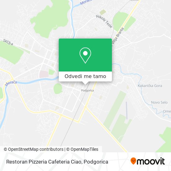 Restoran Pizzeria Cafeteria Ciao mapa