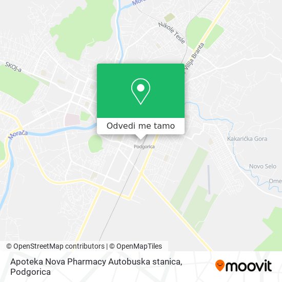 Apoteka Nova Pharmacy Autobuska stanica mapa