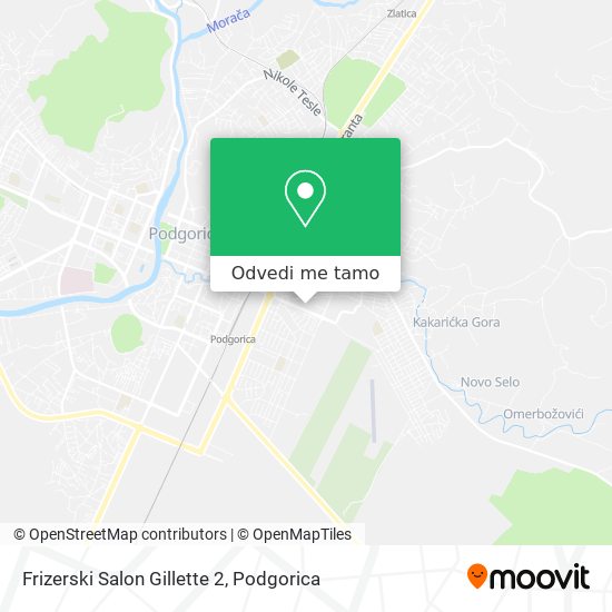 Frizerski Salon Gillette 2 mapa