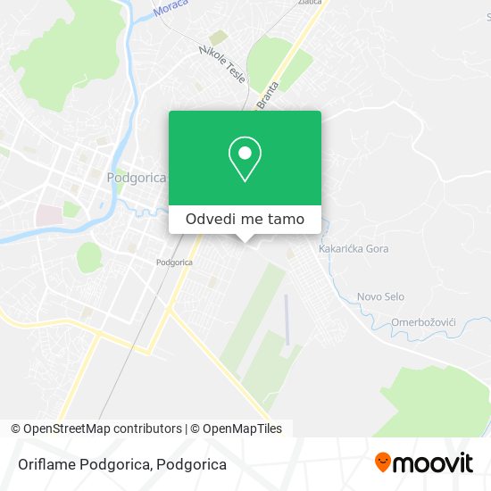 Oriflame Podgorica mapa