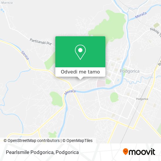 Pearlsmile Podgorica mapa