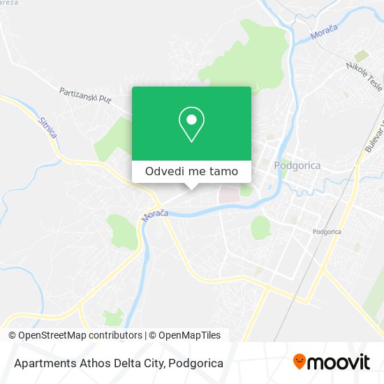 Apartments Athos Delta City mapa