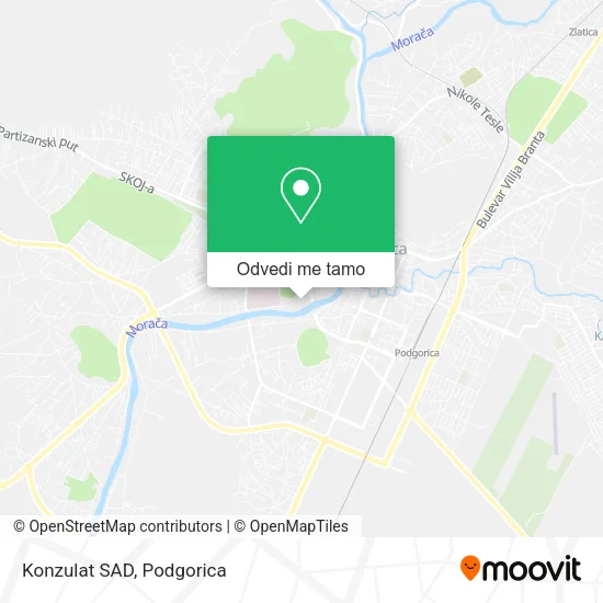 Konzulat SAD mapa